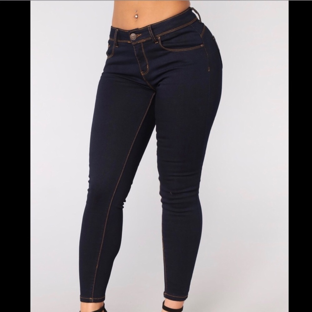 Fashion nova dark wash jeans
